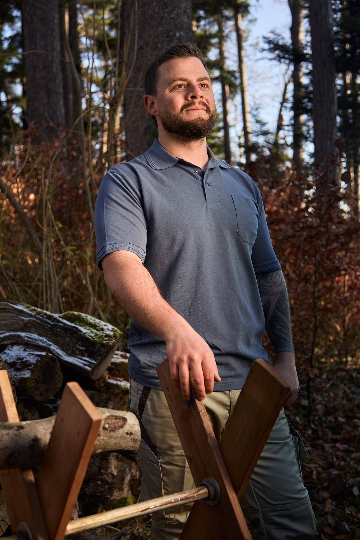 Poloshirt mit Tasche