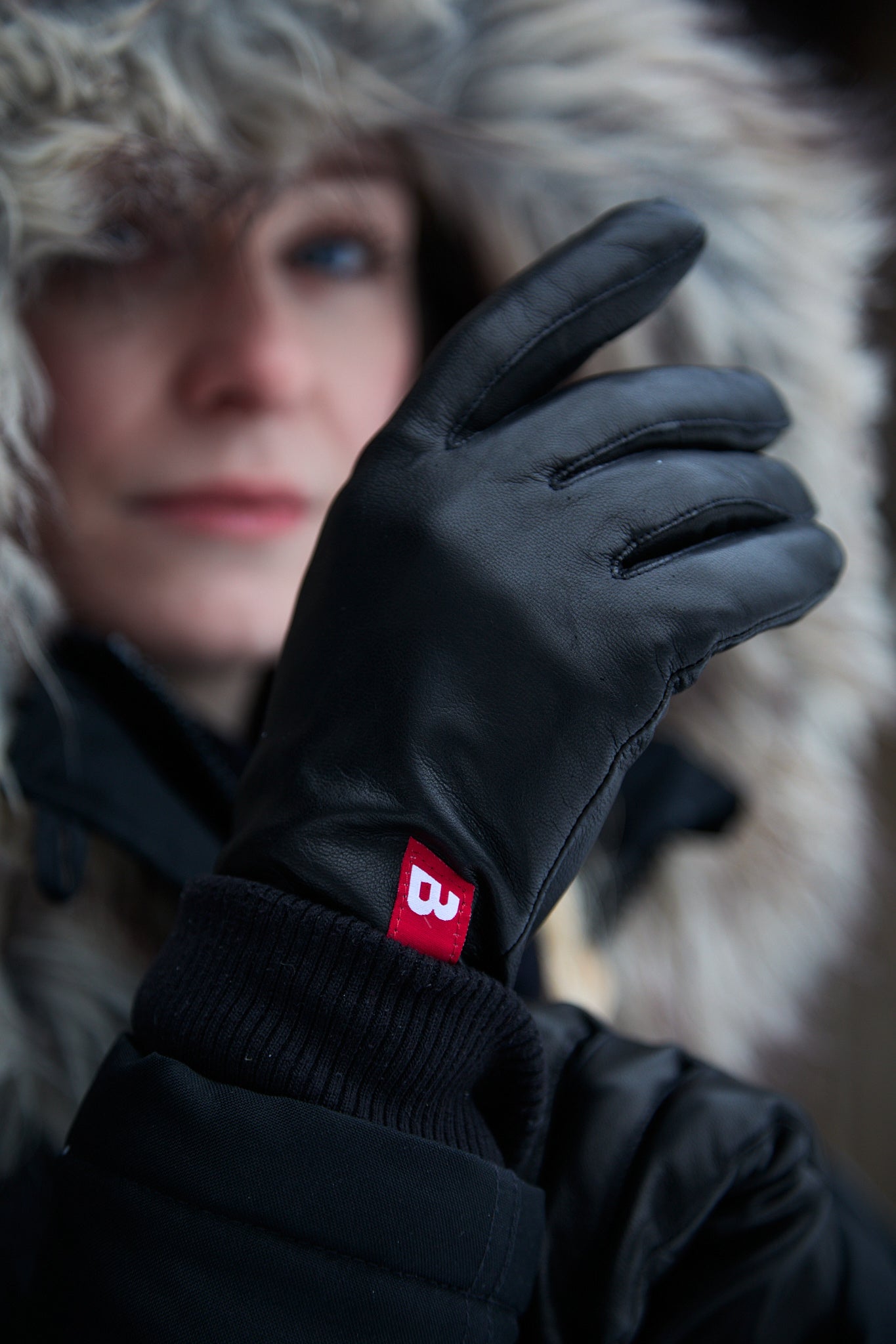 Ziegenleder Handschuh Damen